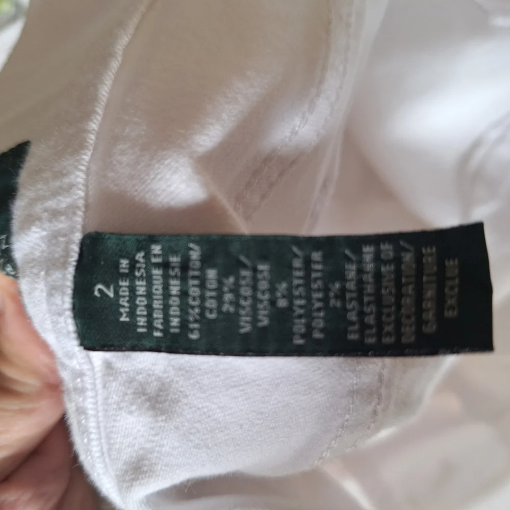 Lauren Ralph Lauren White Fabric